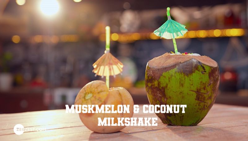 Muskmelon Milkshake & Coconut Milkshake